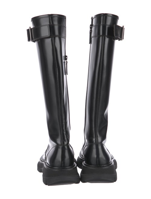 Alexander McQueen Leather Combat Boots
