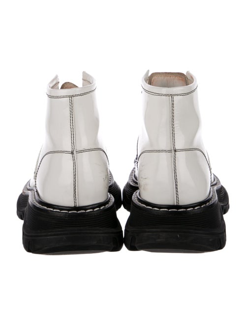 Alexander McQueen Patent Leather Combat Boots