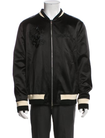 Alexander McQueen Striped Bomber Jacket