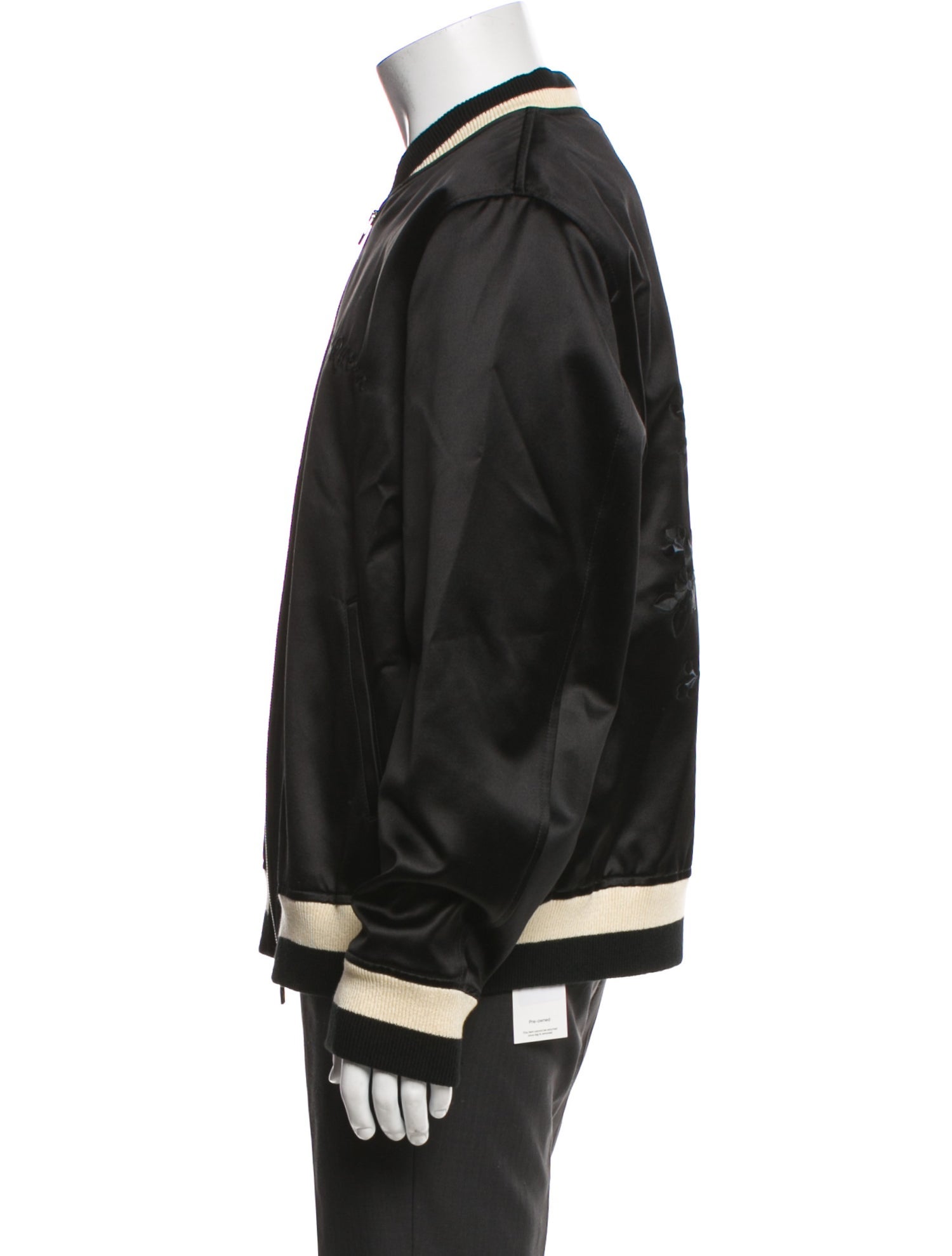 Alexander McQueen Striped Bomber Jacket