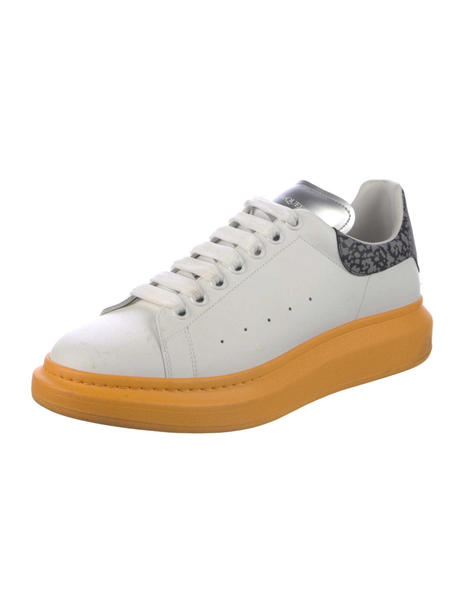 Alexander McQueen Leather Studded Accents Chunky Sneakers