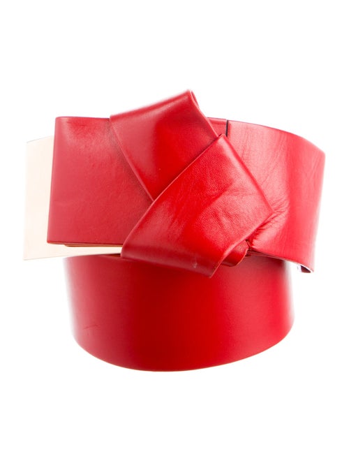 Alexander McQueen Wide Leather Waist Belt