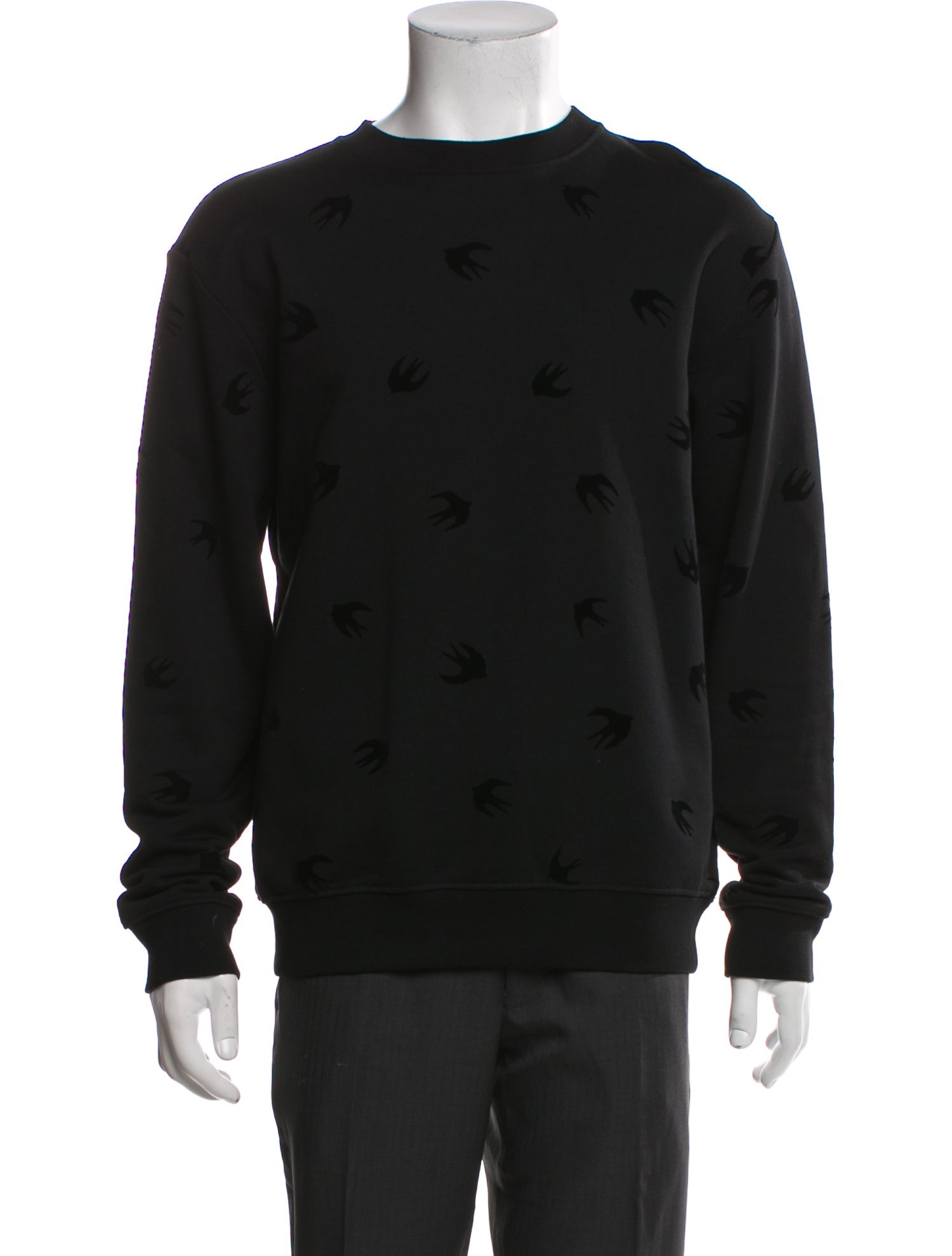 McQ Alexander McQueen Crew Neck Long Sleeve Pullover