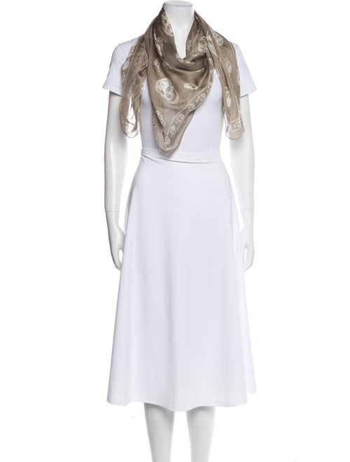 Alexander McQueen Silk Skull Scarf