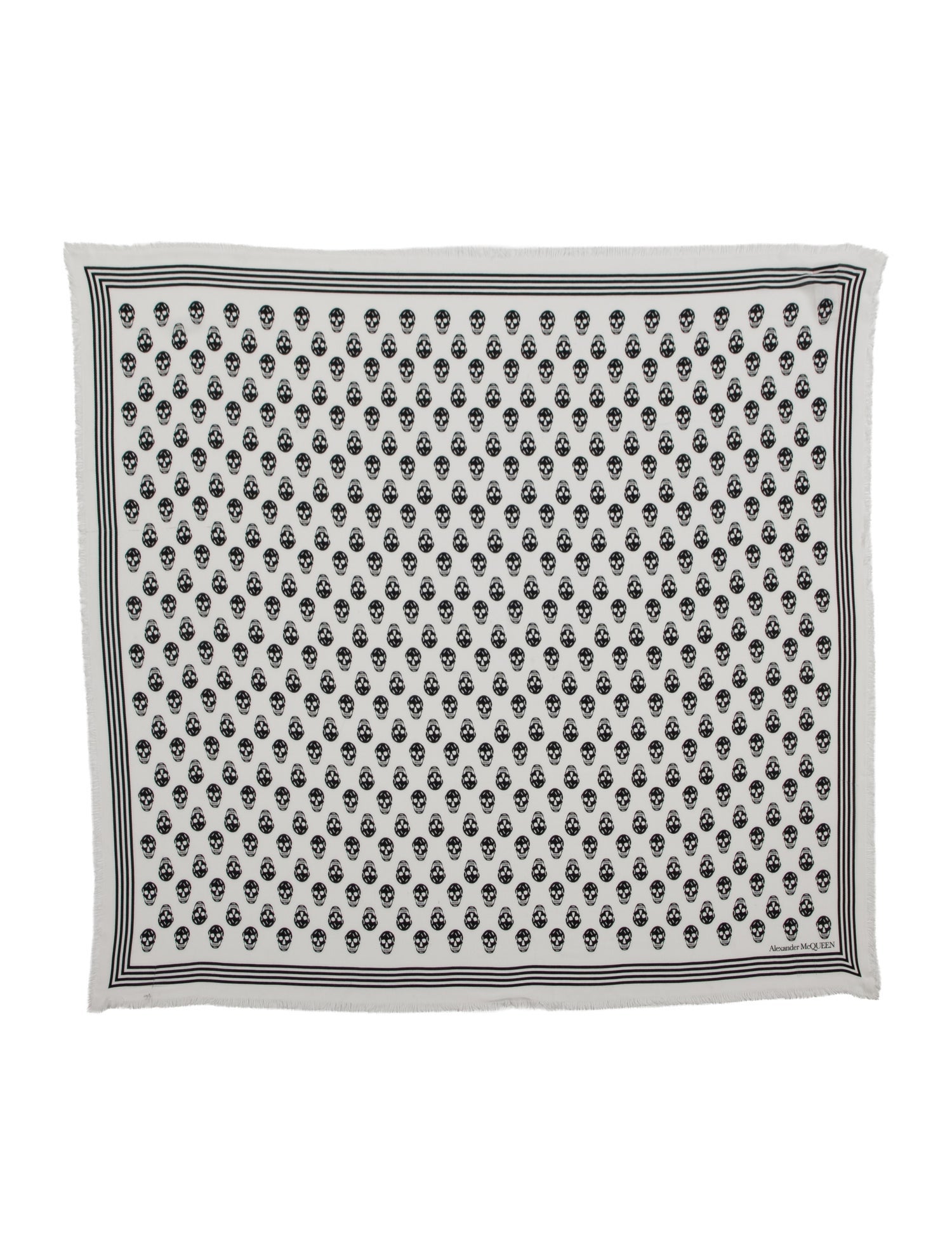 Alexander McQueen Skull Printed Scarf