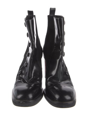 Alexander McQueen Patent Leather Chelsea Boots