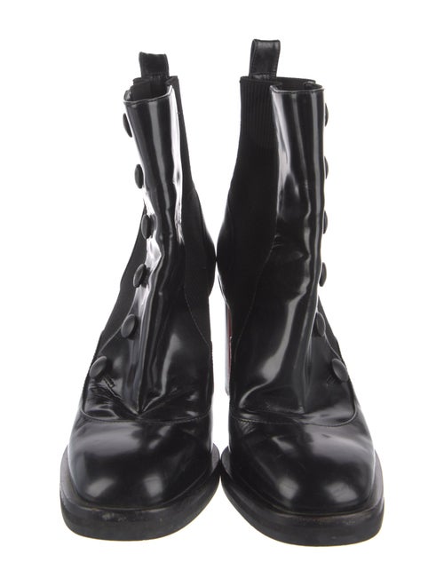 Alexander McQueen Patent Leather Chelsea Boots