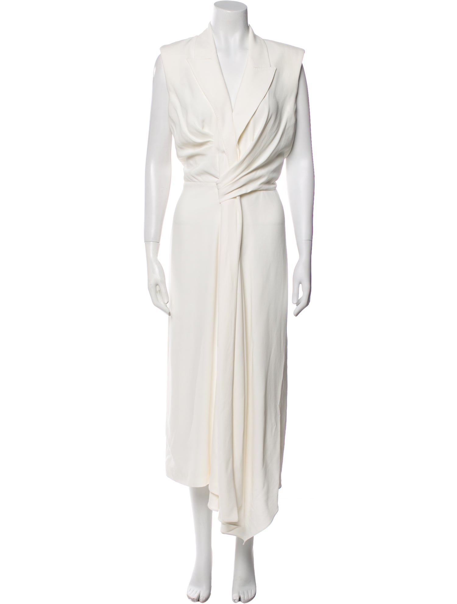 Alexander McQueen V-Neck Long Dress