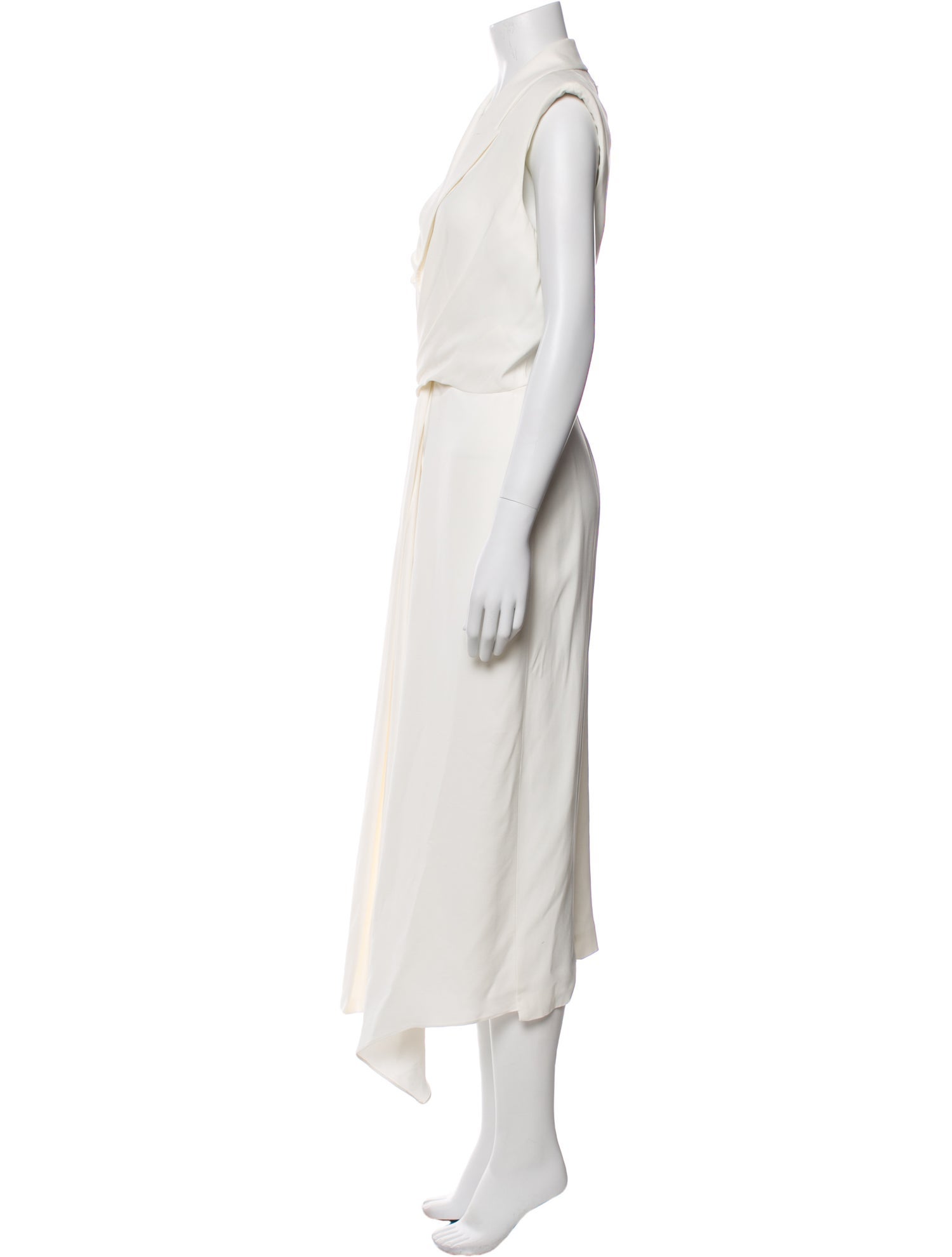 Alexander McQueen V-Neck Long Dress