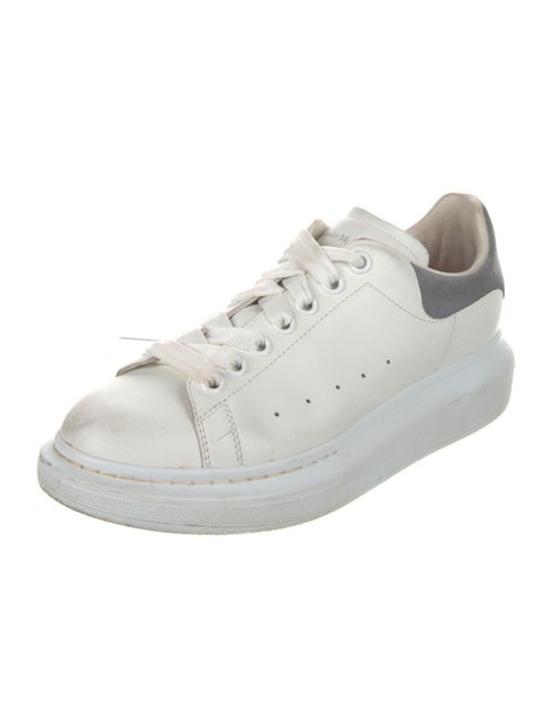 Alexander McQueen Leather Colorblock Pattern Sneakers