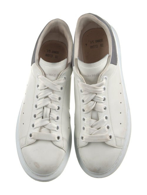 Alexander McQueen Leather Colorblock Pattern Sneakers