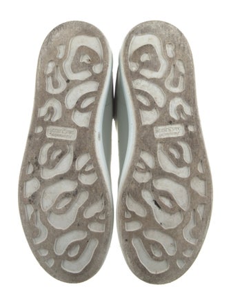 Alexander McQueen Leather Colorblock Pattern Sneakers