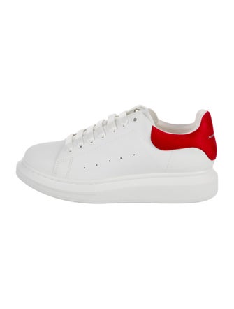 Alexander McQueen Leather Colorblock Pattern Chunky Sneakers