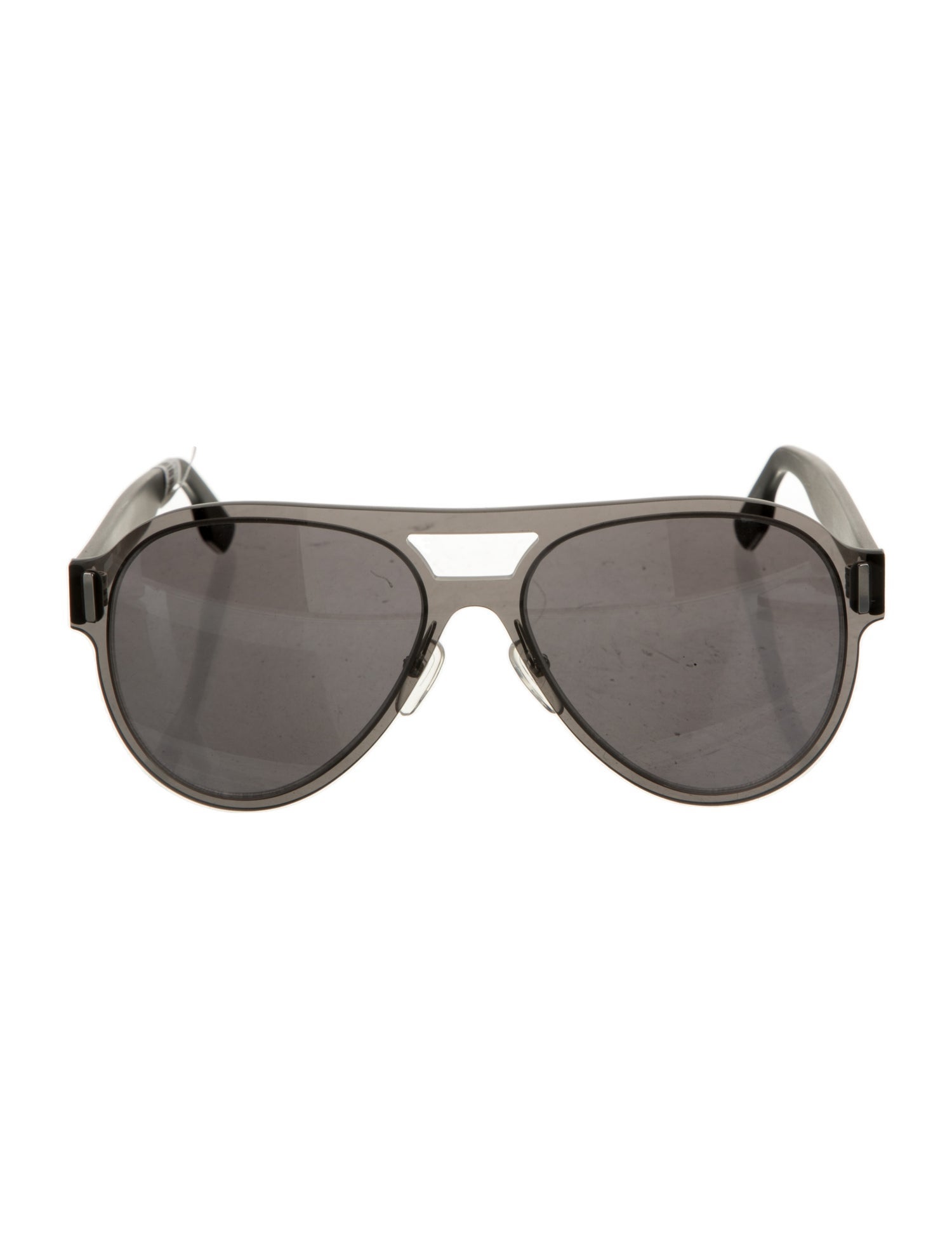 Alexander McQueen Skull Aviator Sunglasses