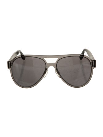 Alexander McQueen Skull Aviator Sunglasses
