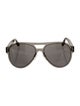 Alexander McQueen Skull Aviator Sunglasses