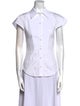 Alexander McQueen Short Sleeve Button-Up Top