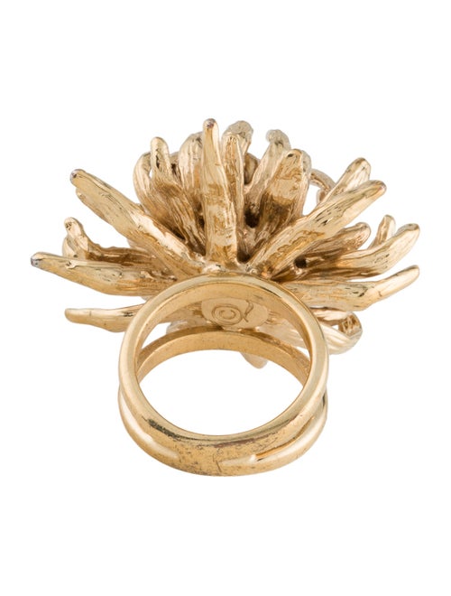Alexander McQueen Chrysanthemum Flower Ring