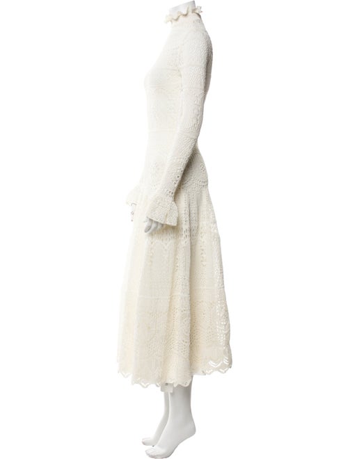 Alexander McQueen Mock Neck Long Dress