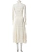 Alexander McQueen Mock Neck Long Dress