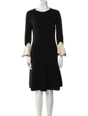 Alexander McQueen Wool Knee-Length Dress