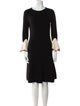 Alexander McQueen Wool Knee-Length Dress