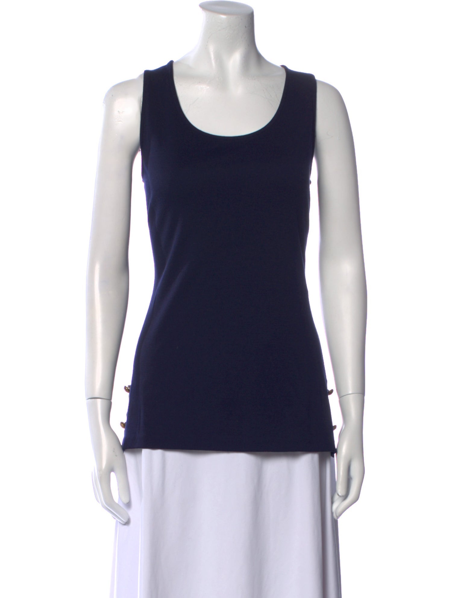 Alexander McQueen Wool Scoop Neck Top w/ Tags