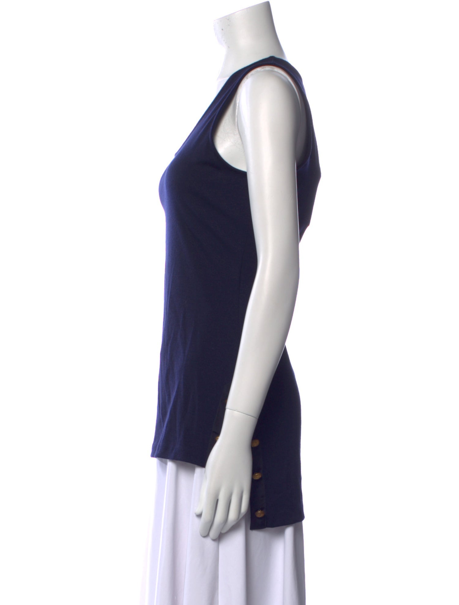 Alexander McQueen Wool Scoop Neck Top w/ Tags