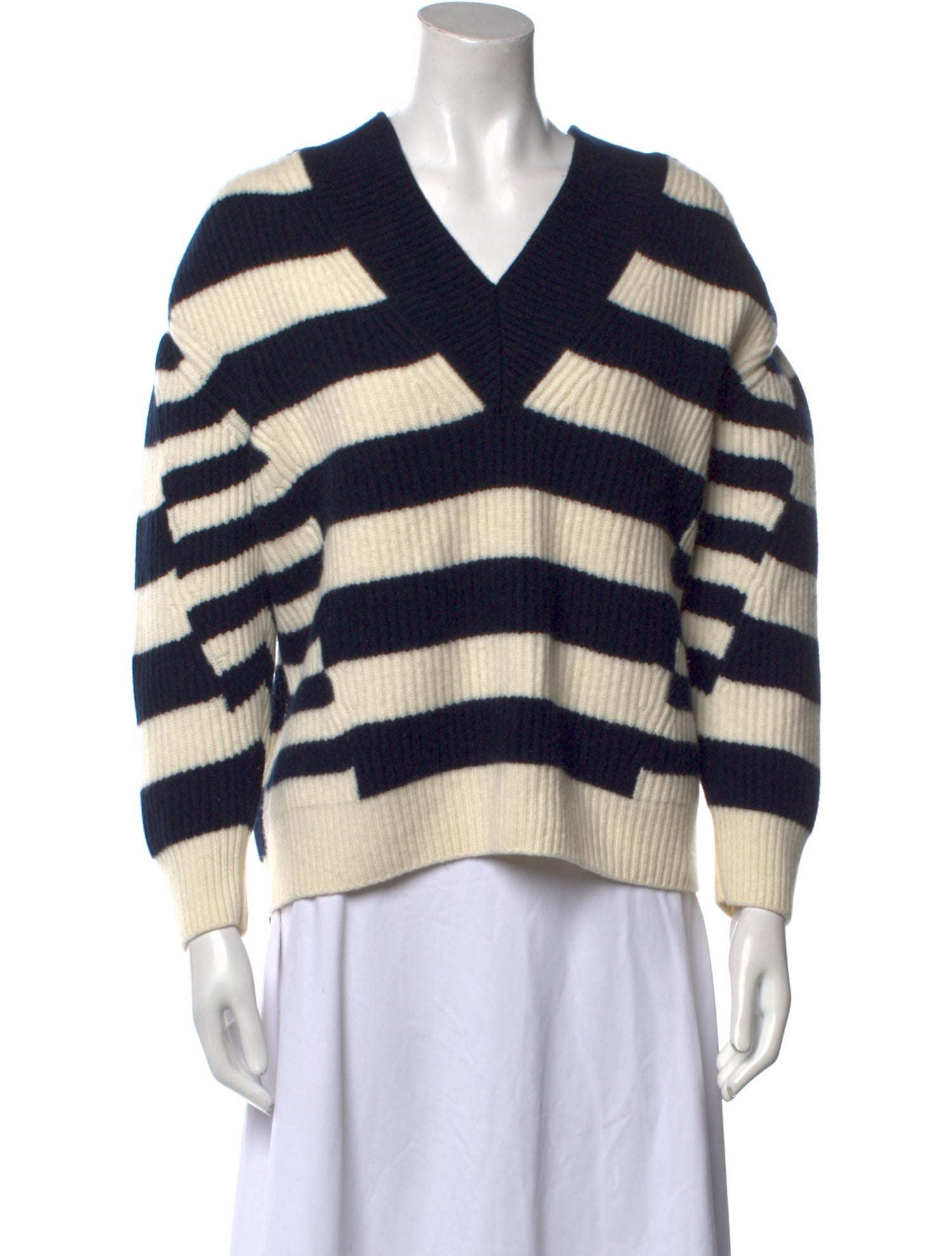 Alexander McQueen Virgin Wool Striped Sweater