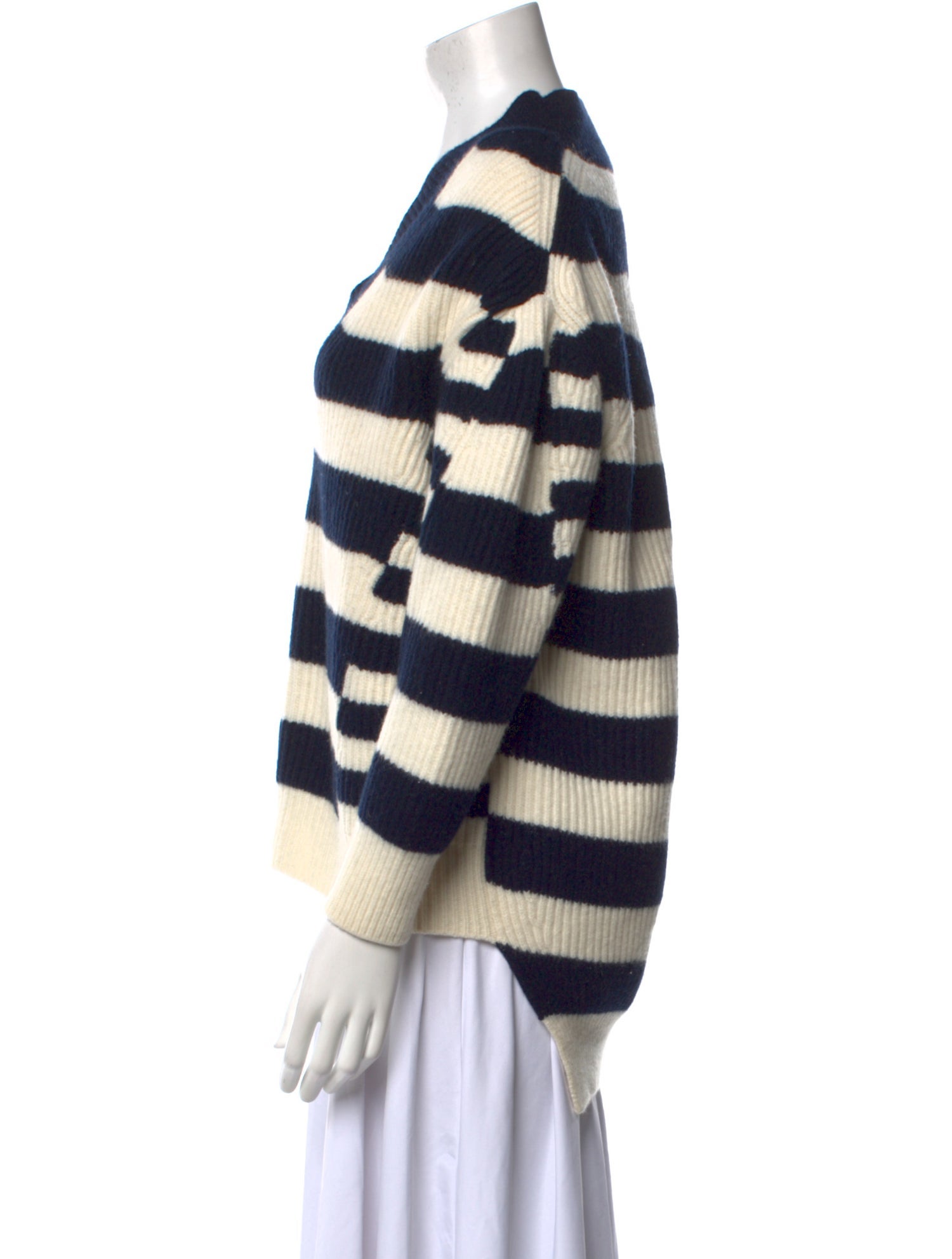 Alexander McQueen Virgin Wool Striped Sweater