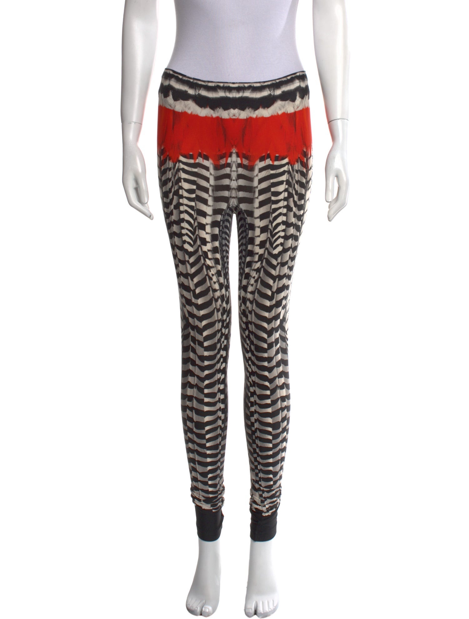 Alexander McQueen Printed Skinny Leg Pants