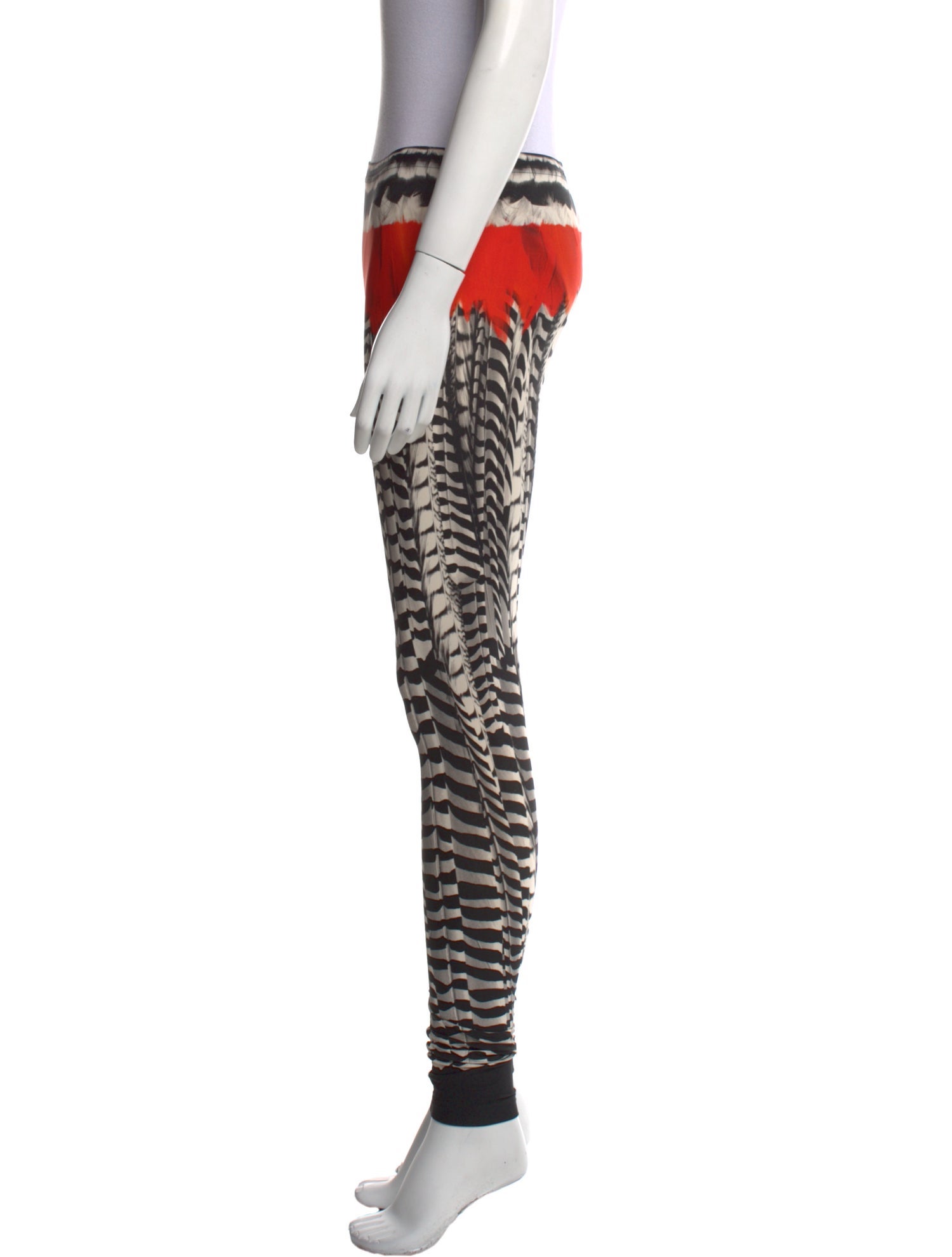 Alexander McQueen Printed Skinny Leg Pants