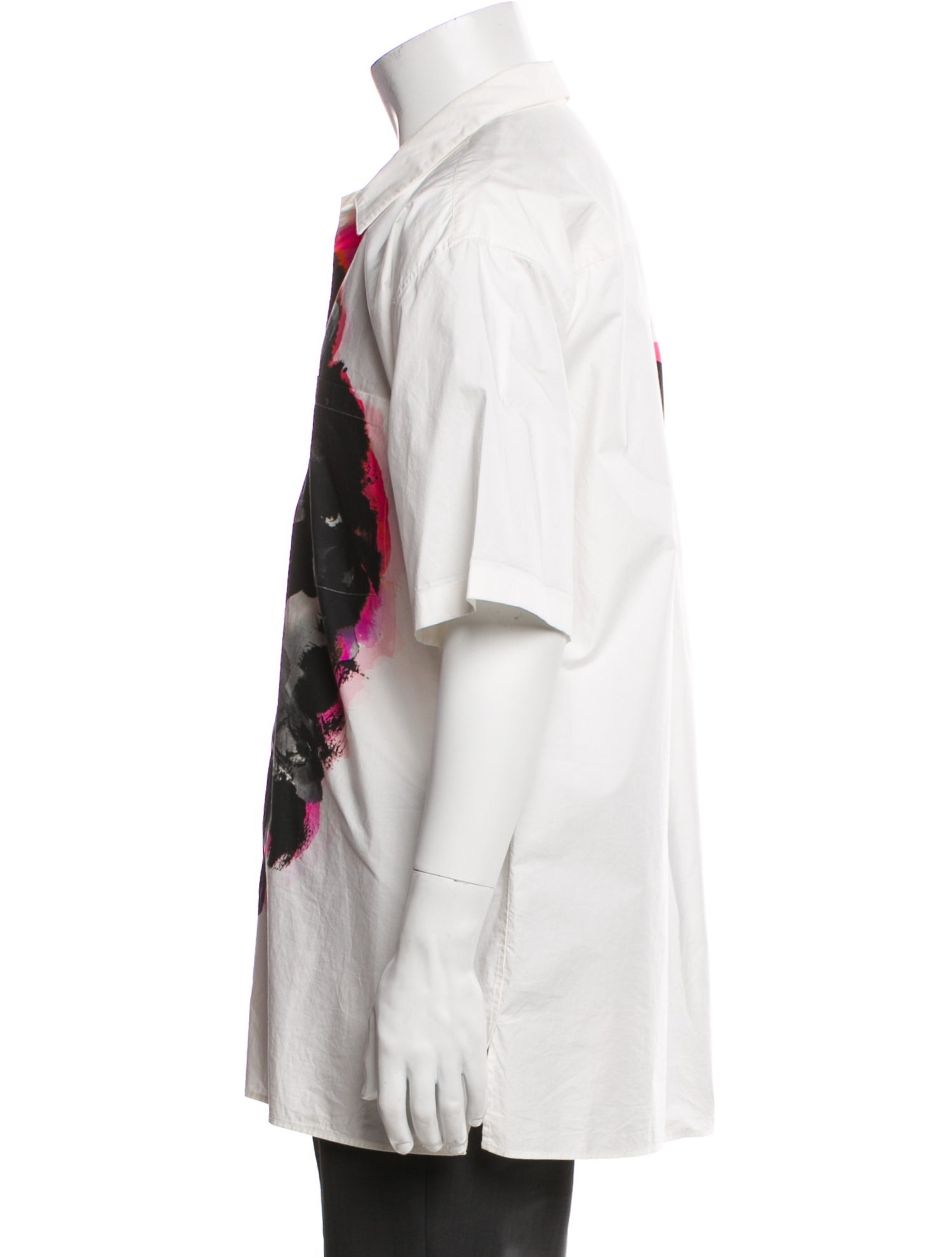 Alexander McQueen Graphic Print Short Sleeve Shirt