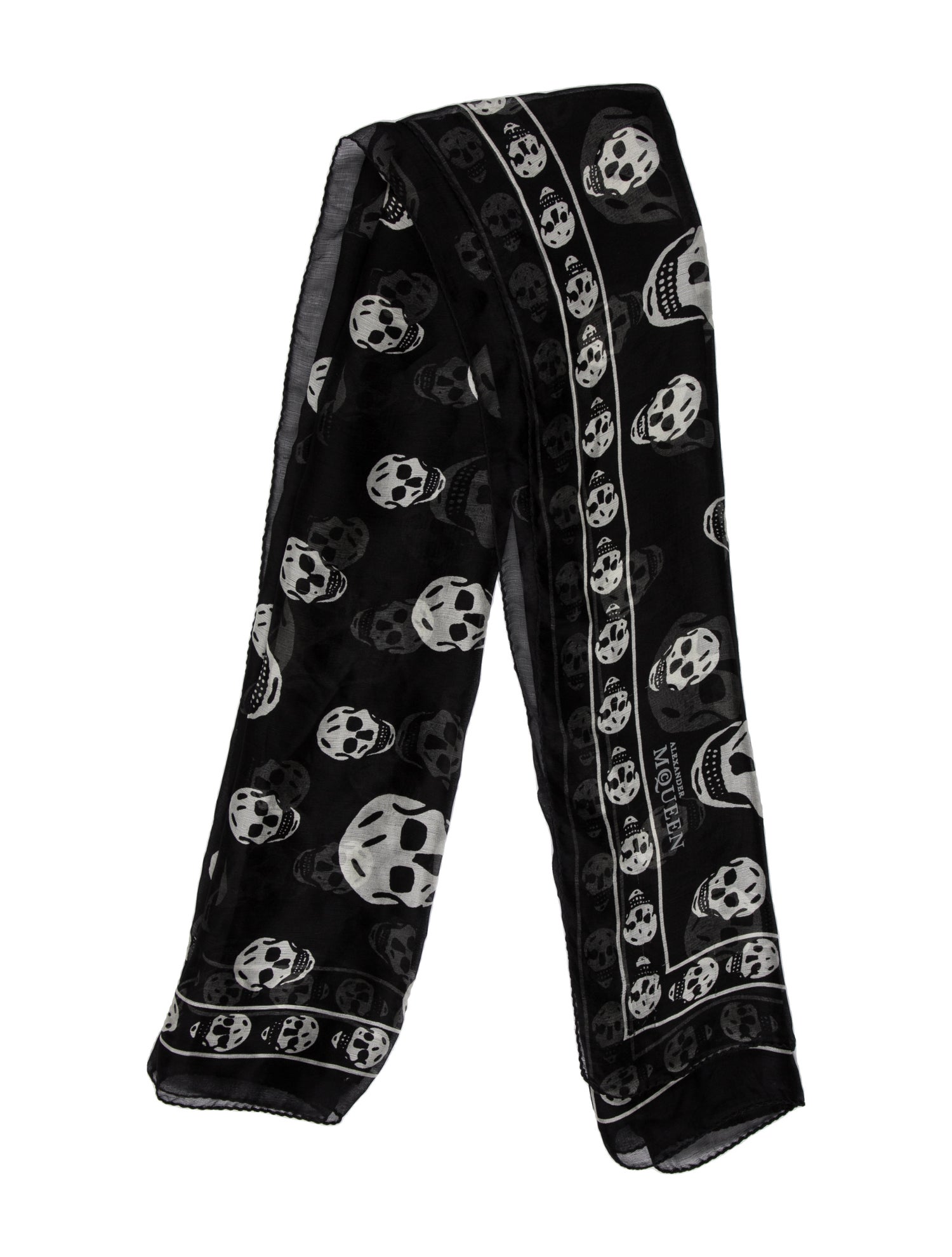Alexander McQueen Silk Skull Scarf