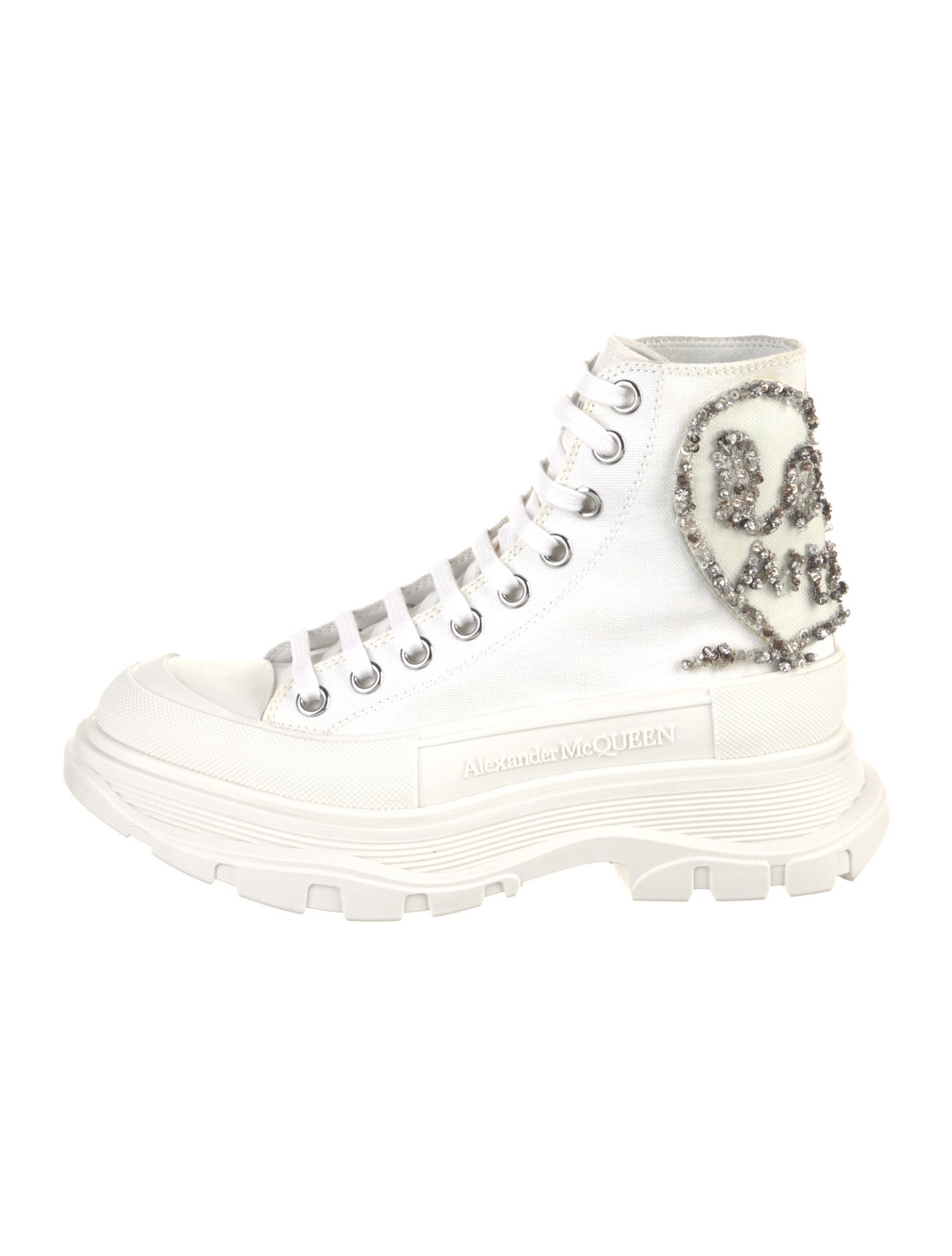 Alexander McQueen Rubber Crystal Embellishments Chunky Sneakers