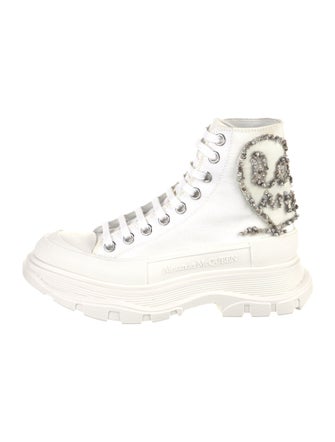 Alexander McQueen Rubber Crystal Embellishments Chunky Sneakers