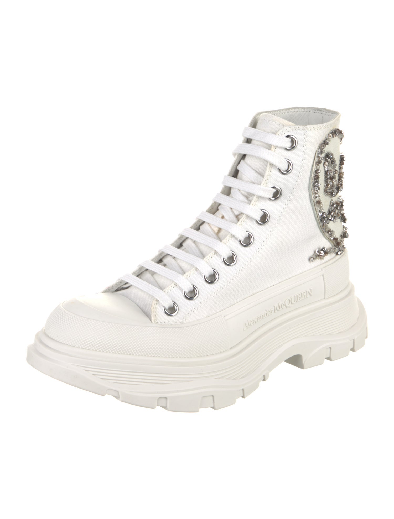 Alexander McQueen Rubber Crystal Embellishments Chunky Sneakers