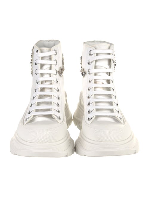 Alexander McQueen Rubber Crystal Embellishments Chunky Sneakers