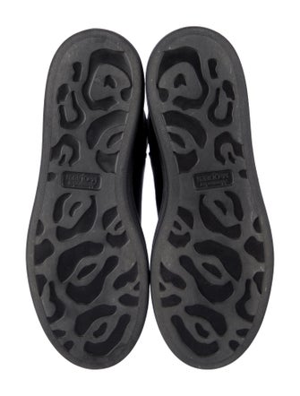 Alexander McQueen Leather Colorblock Pattern Chelsea Boots