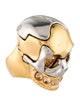 Alexander McQueen Crystal Skull Cocktail Ring