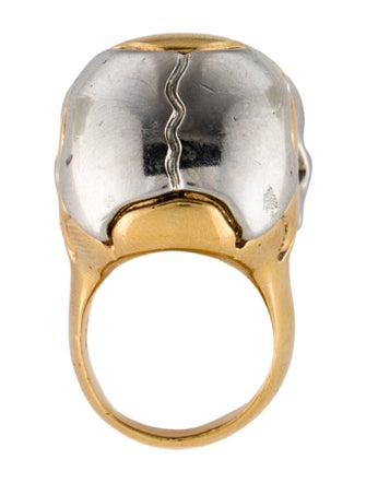 Alexander McQueen Crystal Skull Cocktail Ring