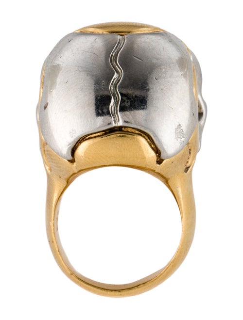 Alexander McQueen Crystal Skull Cocktail Ring