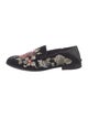 Alexander McQueen Velvet Floral Print Loafers
