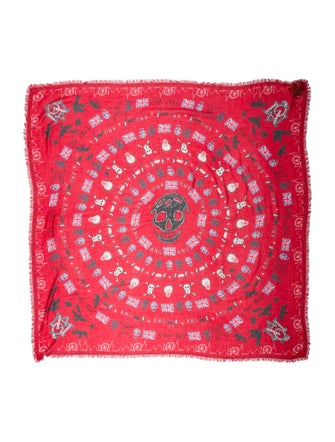 Alexander McQueen Silk Printed Scarf