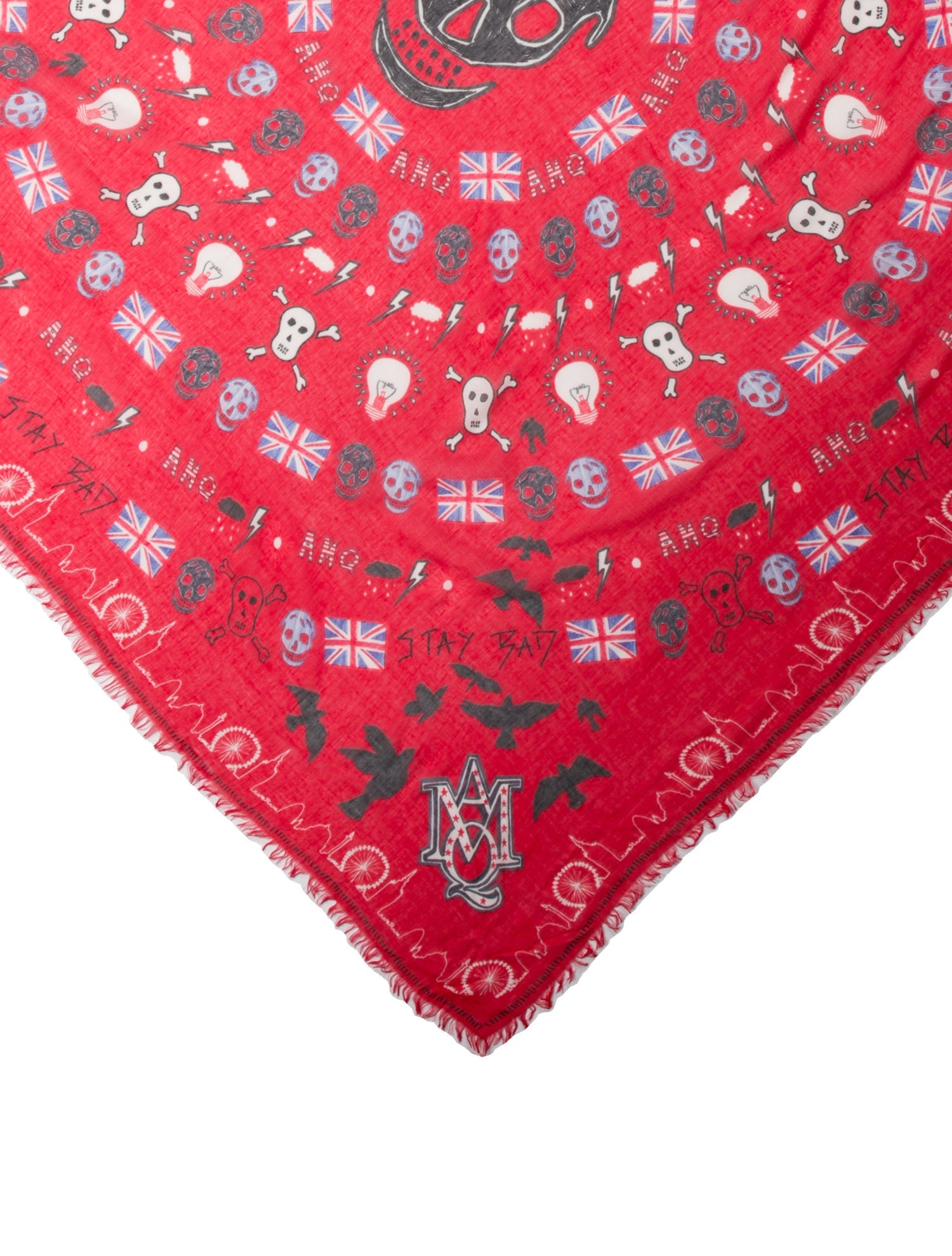 Alexander McQueen Silk Printed Scarf