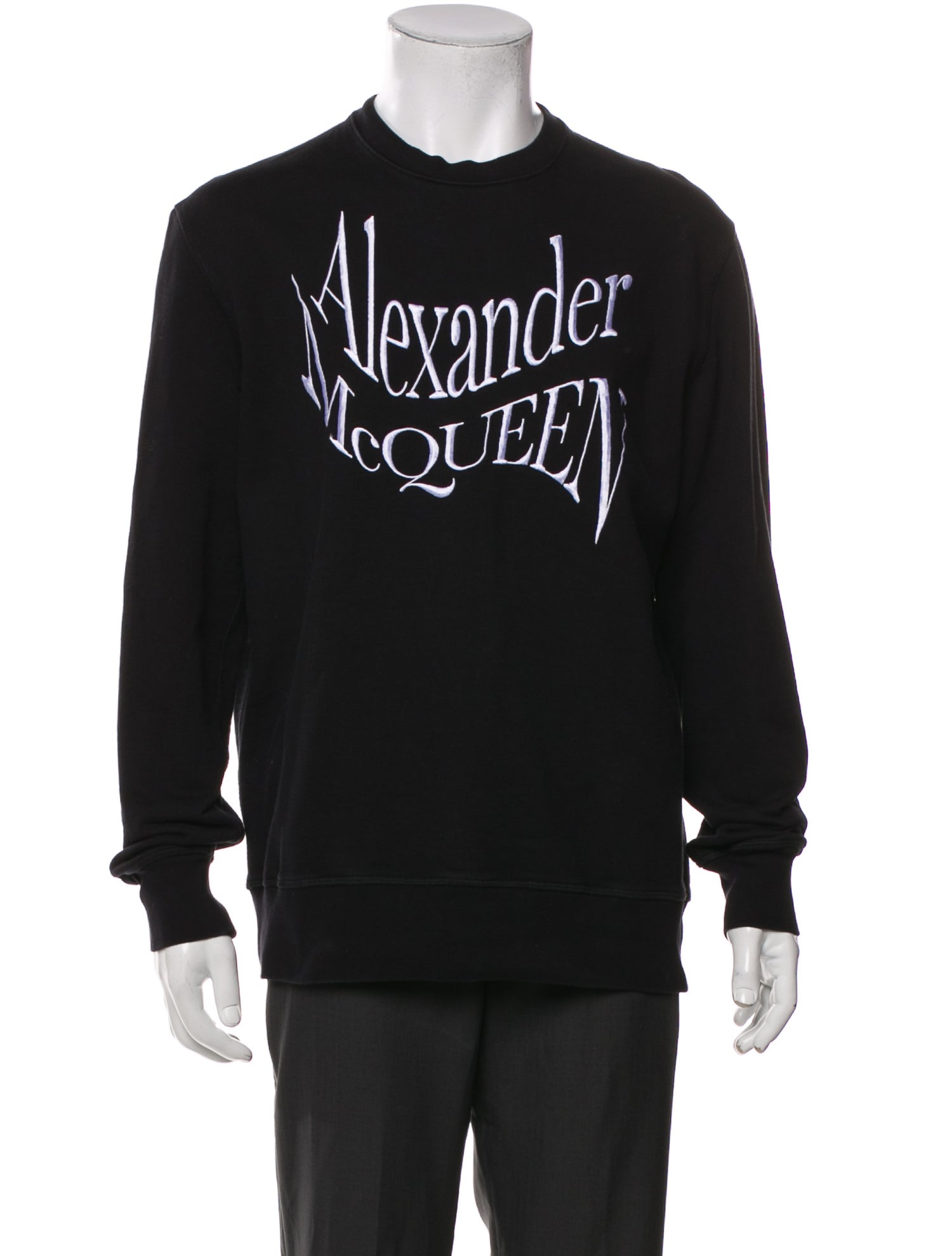 Alexander McQueen Graphic Print Crew Neck Sweatshirt