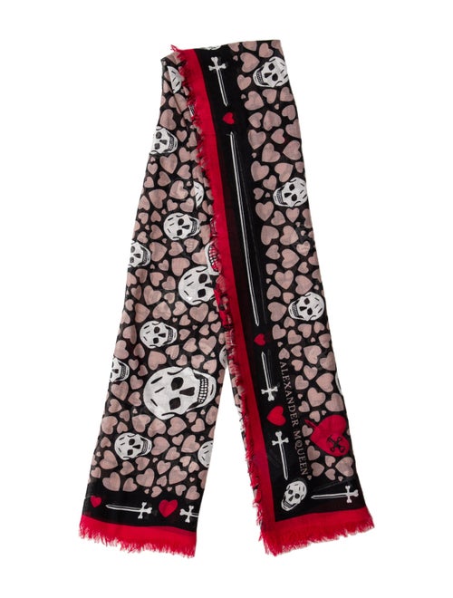 Alexander McQueen Silk Printed Scarf