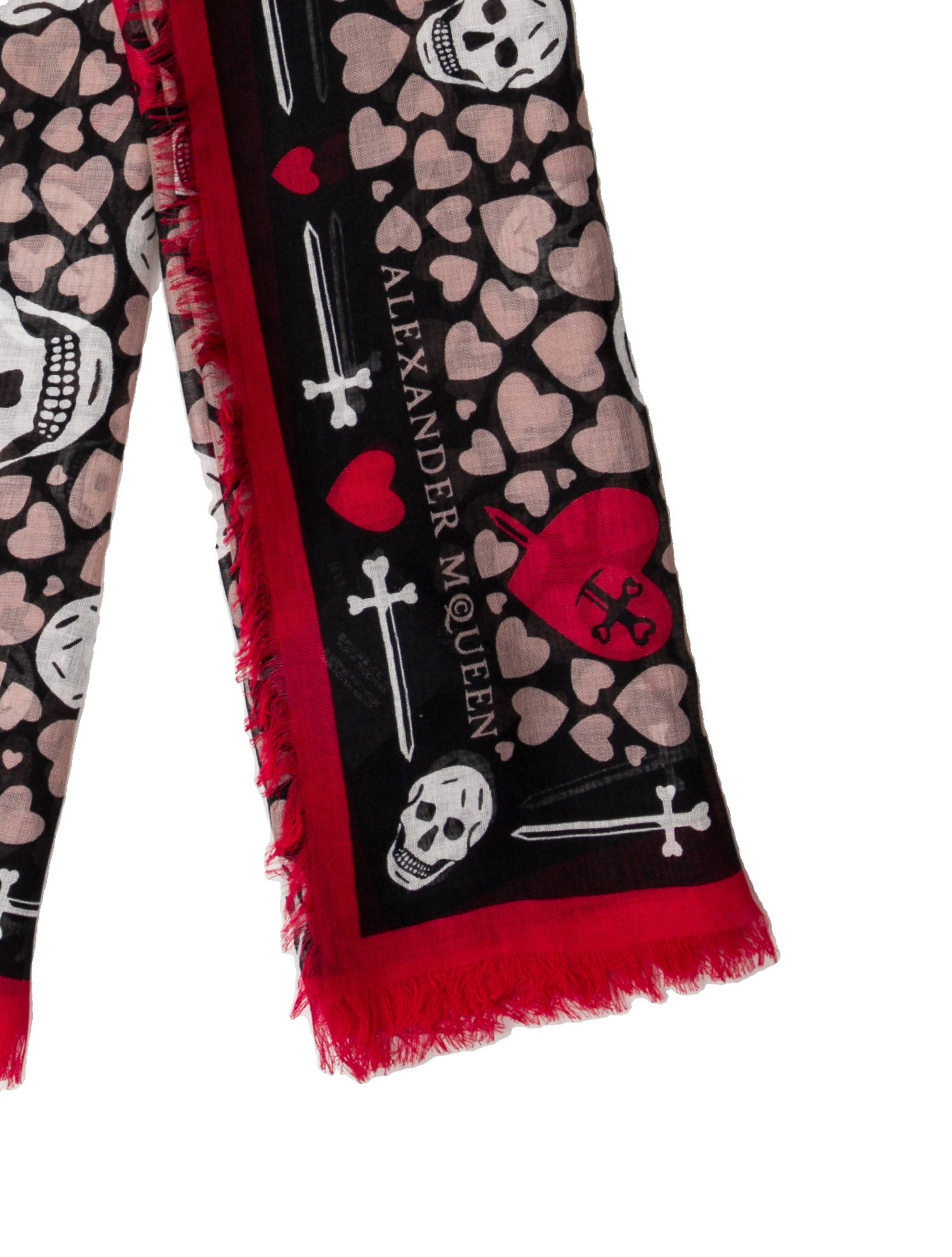 Alexander McQueen Silk Printed Scarf
