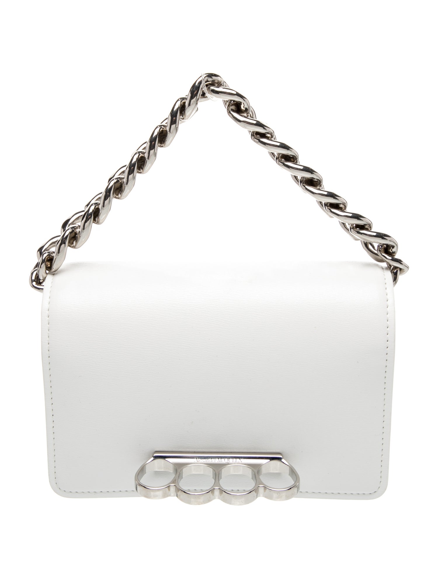 Alexander McQueen Leather Knuckle Ring Bag
