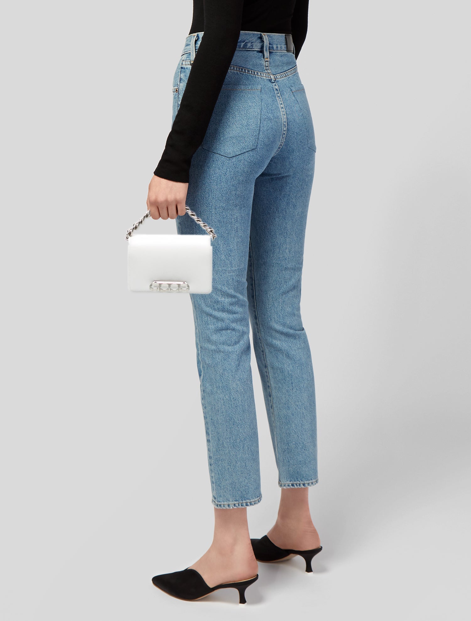 Alexander McQueen Leather Knuckle Ring Bag